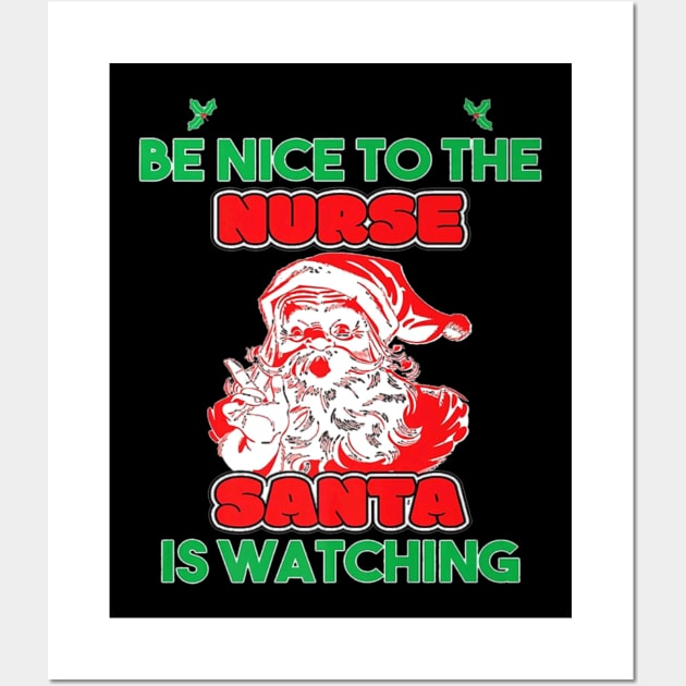 The Nurse Santa Nurses Day Wall Art by Vast Water